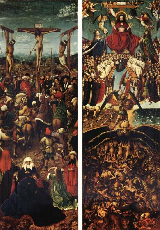 Crucifixion and Last Judgment, EYCK, Jan van